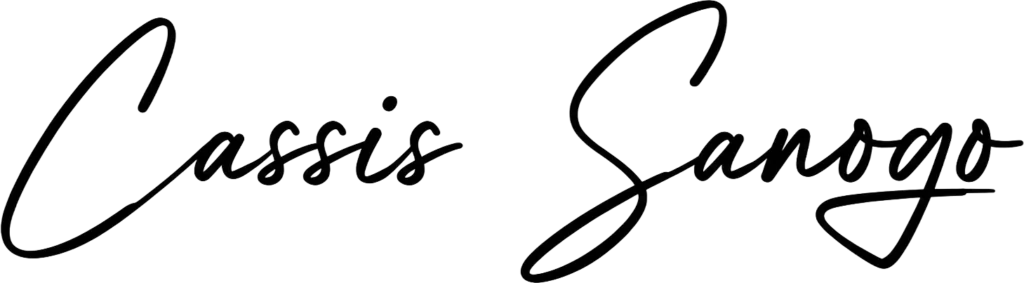 Signature manuscrite noire de Cassis Sanogo